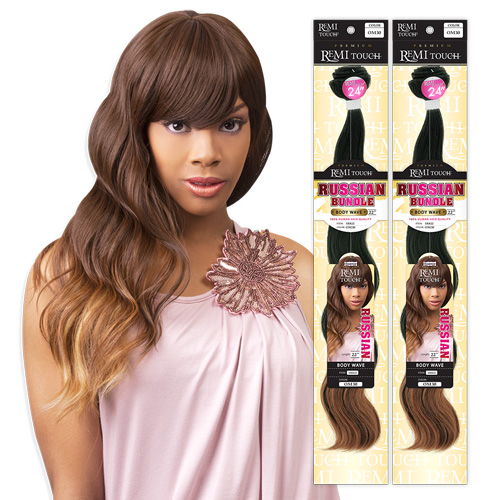 New Born Free Human Hair Blend Weave Essence Remi Touch Russian Bundle Body Wave 24