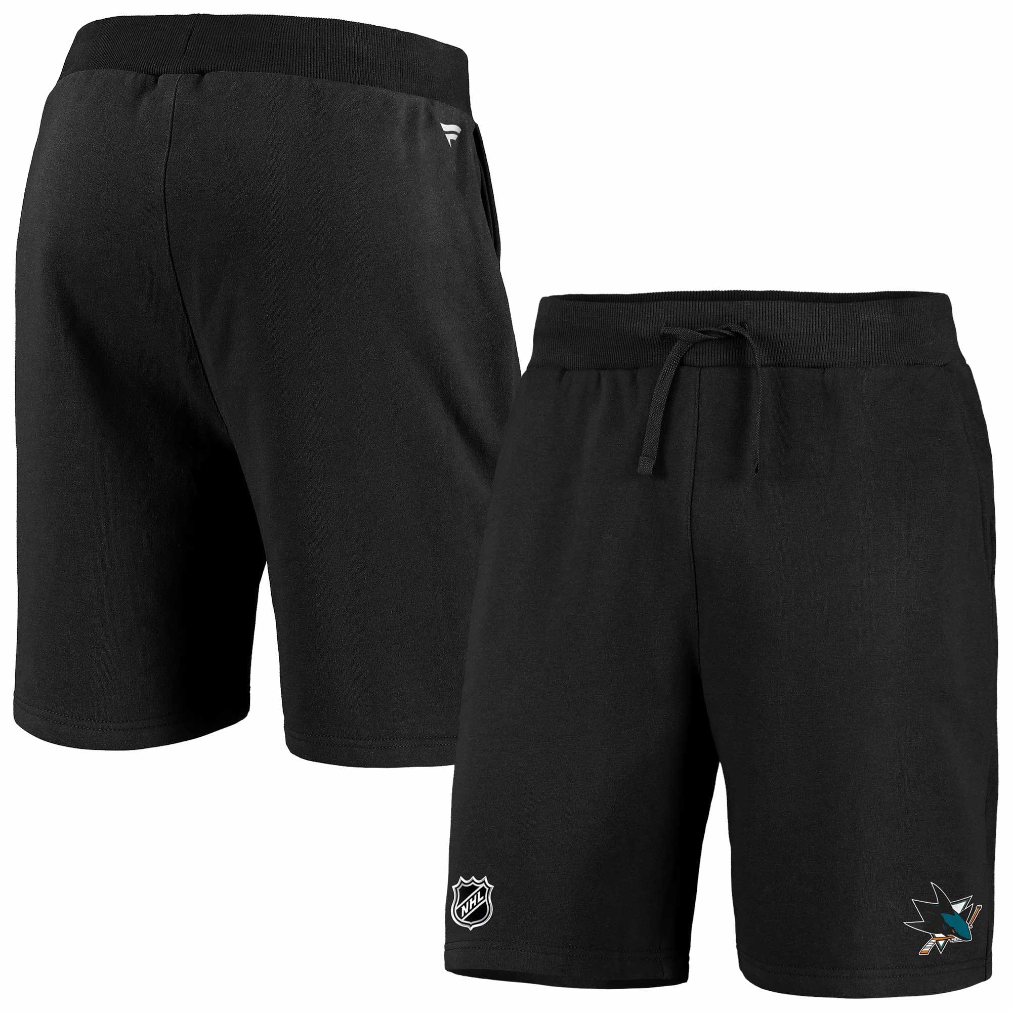 San Jose Sharks Essentials Fanatics NHL Sweat Shorts Black