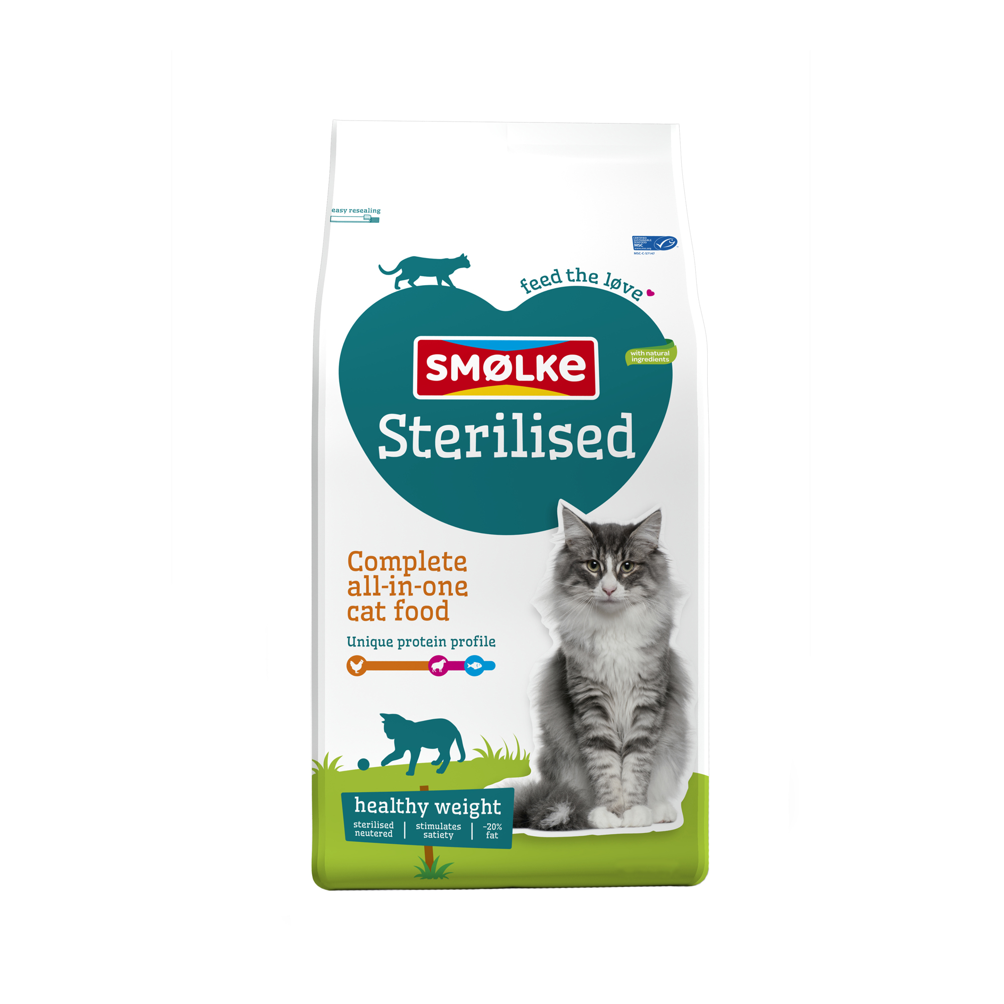 Smølke Cat Sterilised - 2kg