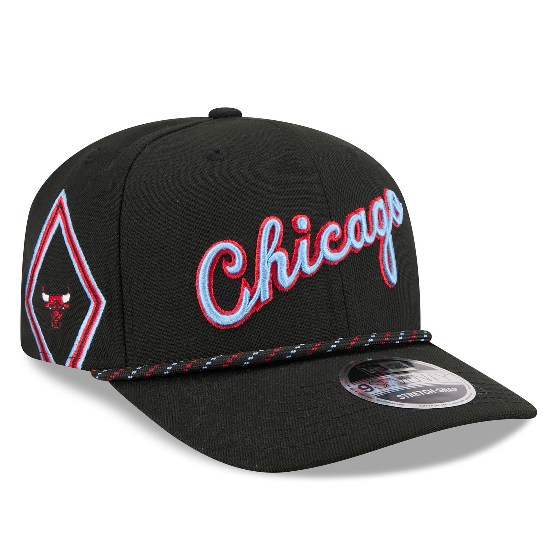 Chicago Bulls 2025-26 NBA City Edition 9SEVENTY Stretch-Snap Cap