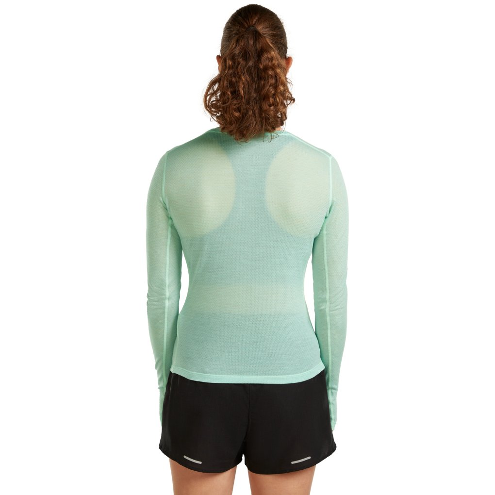 Icebreaker Merino 75 Cool-Lite™ Featherlight™ Long Sleeve Crewe Shirt Women - Mint