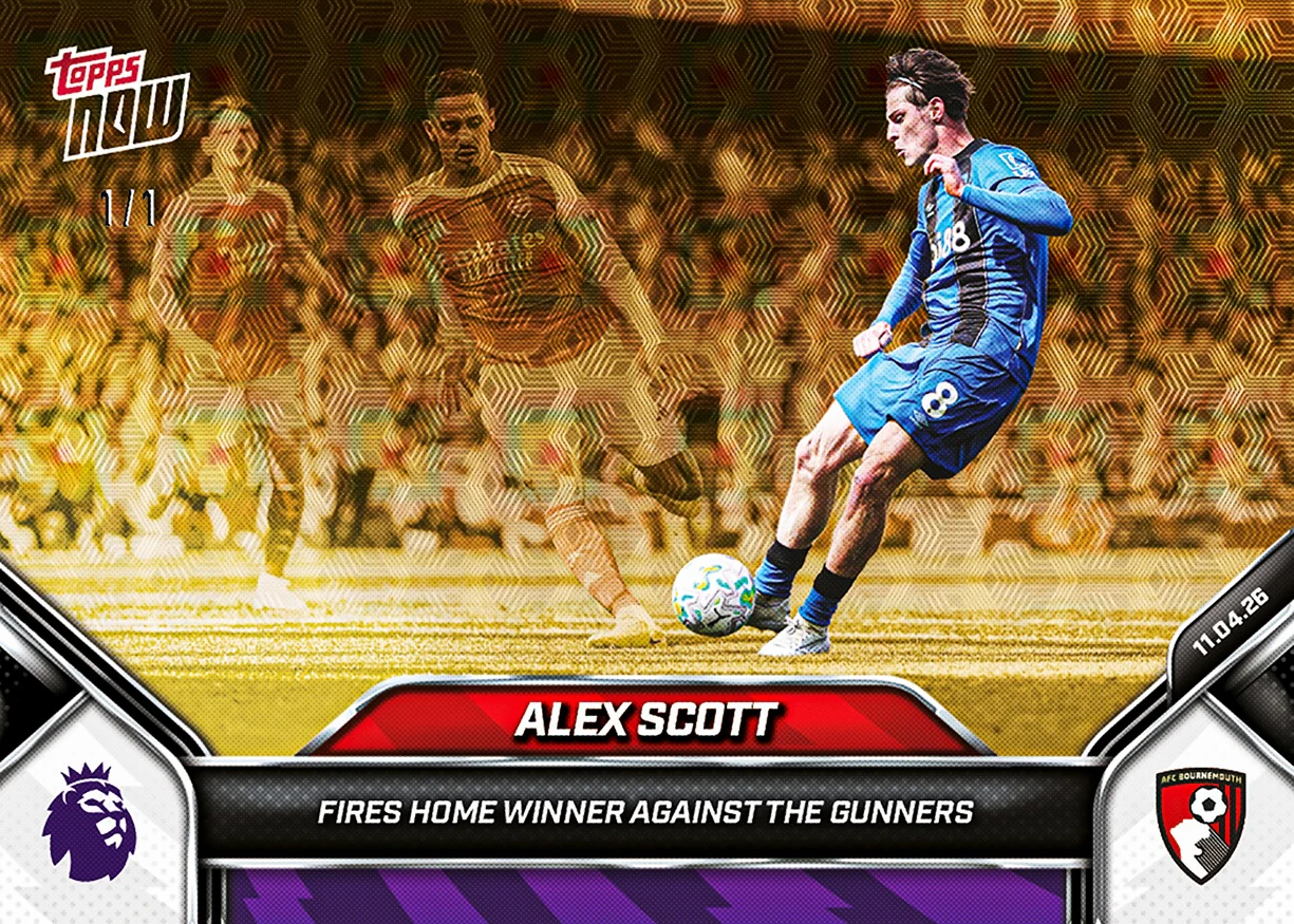 Alex Scott - 2025-26 Premier League Topps NOW® - Card 168 - PR: 364