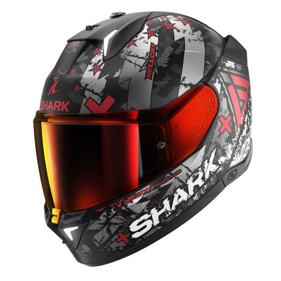 Shark SKWAL i3 Full-Face Helmet - HELLCAT - Black / RedRef: SH1714