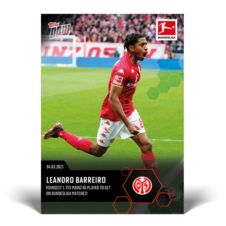 Topps UK - Youngest 1. FSV Mainz 05 player to get 100 Bundesliga matches! - Bundesliga TOPPS NOW® Card #151