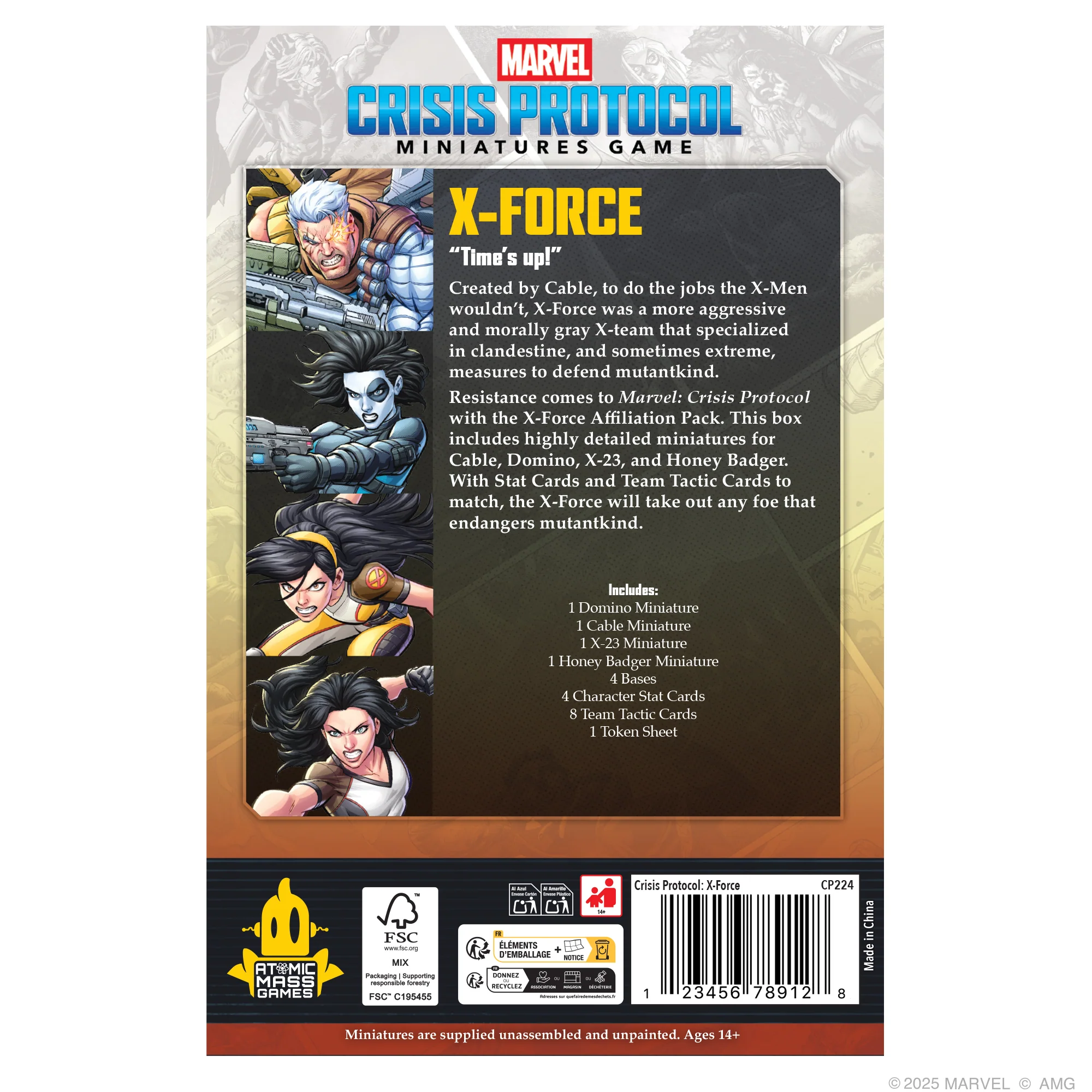 Marvel: Crisis Protocol - X-Force Affiliation Pack