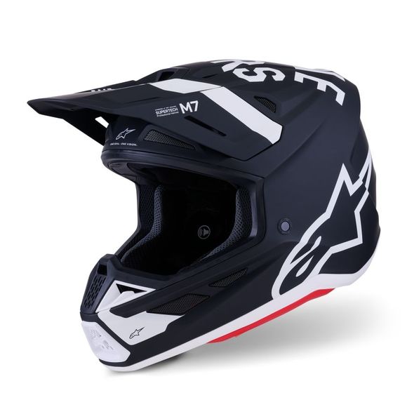 Casque cross Alpinestars S-M7 DASH 2025 - Noir / BlancRef : AP4053