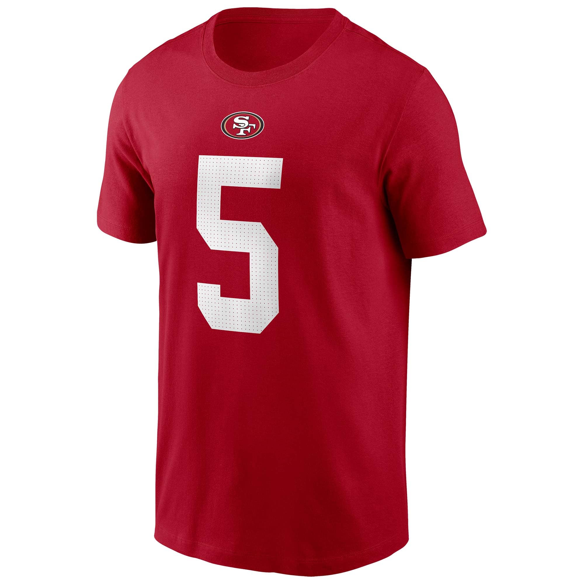 Trey Lance #5 San Francisco 49ers Nike Player NFL T-Shirt Red
