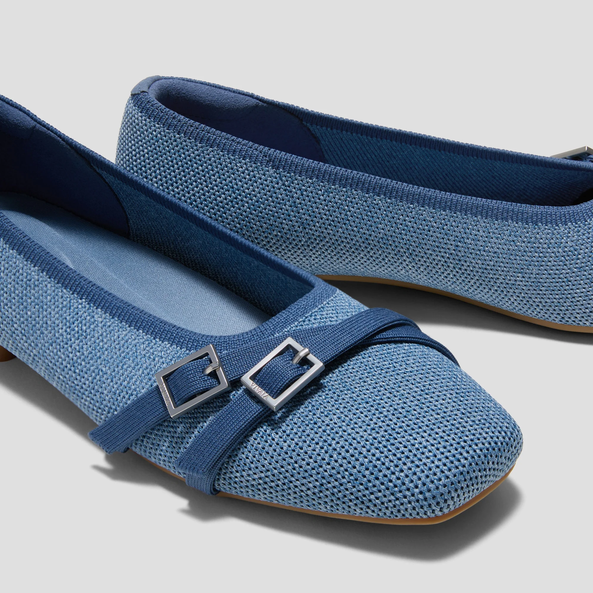 Square-Toe Margot Crisscross Flats (Marah)