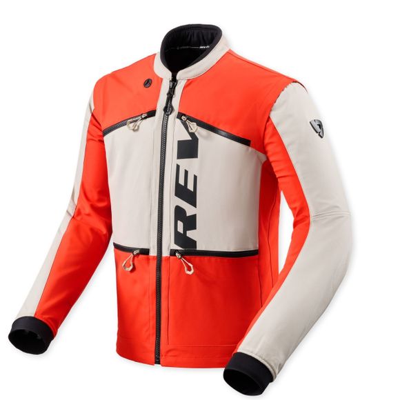 Motorcycle jacket Rev it morocco - beige / redRef: RI1735
