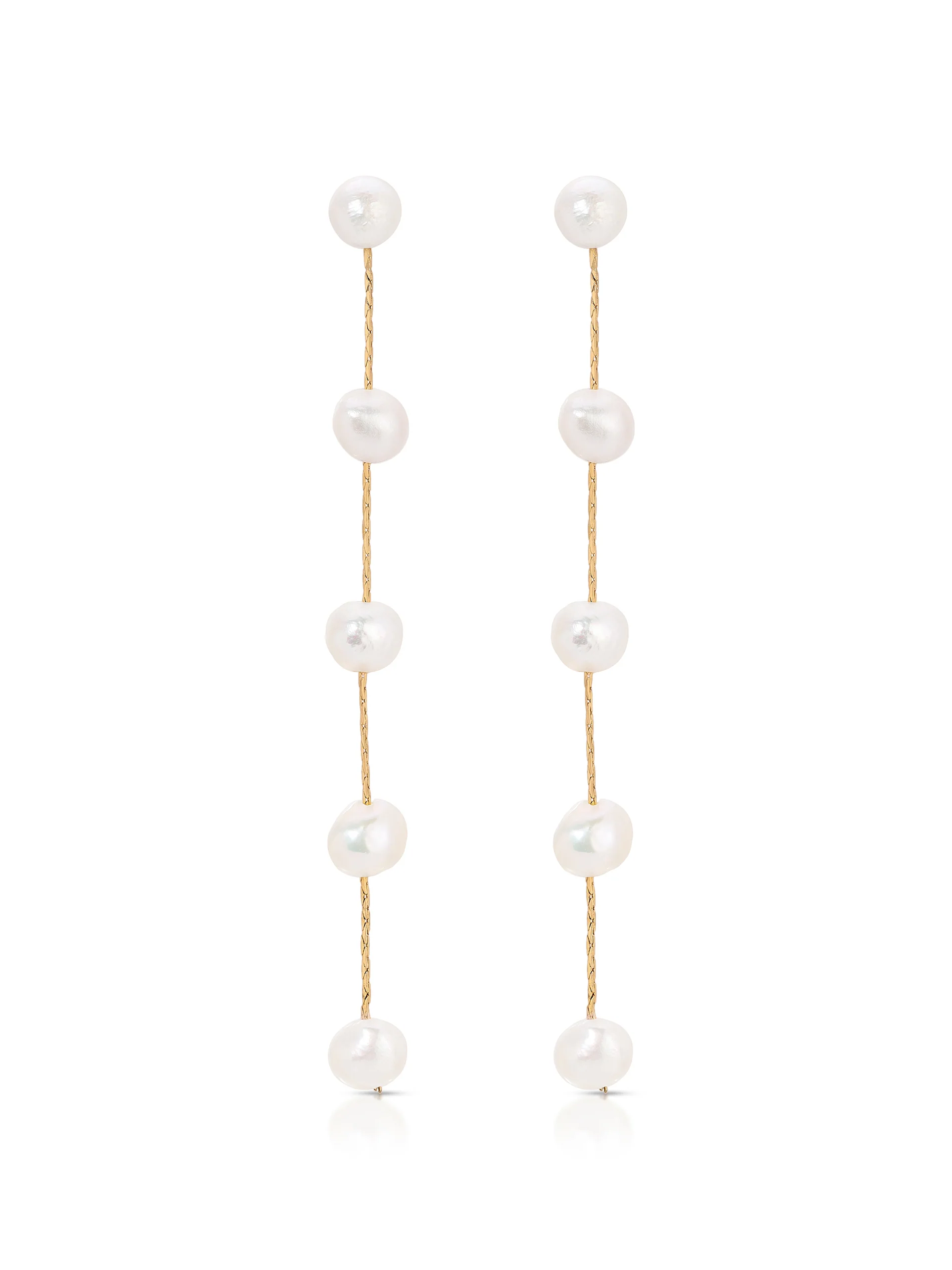 Dripping Pearl Delicate Drop Earrings