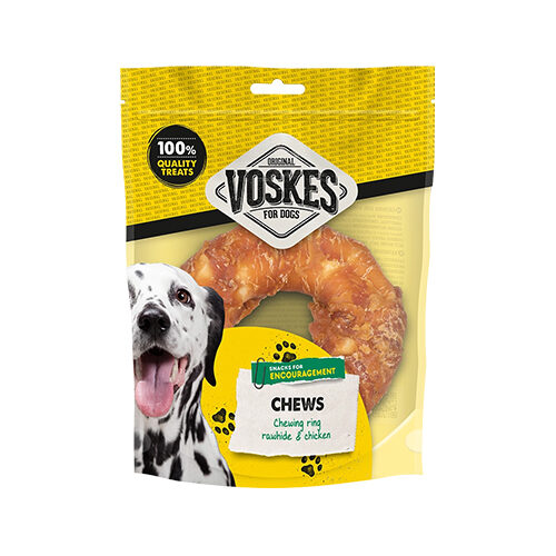 Voskes Chew Ring, Beef Hide & Chicken - 12,5 cm - 1 piece