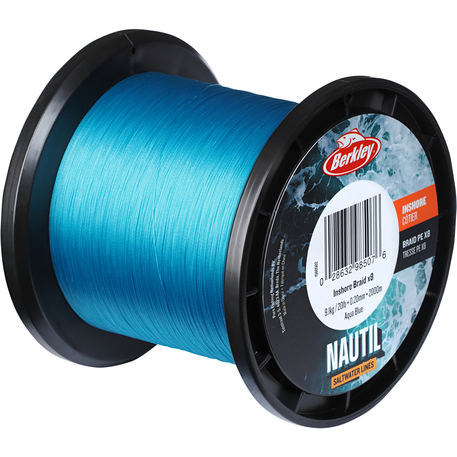 Berkley Fishing line Nautil Inshore Braid (aqua-blue, 300 m)