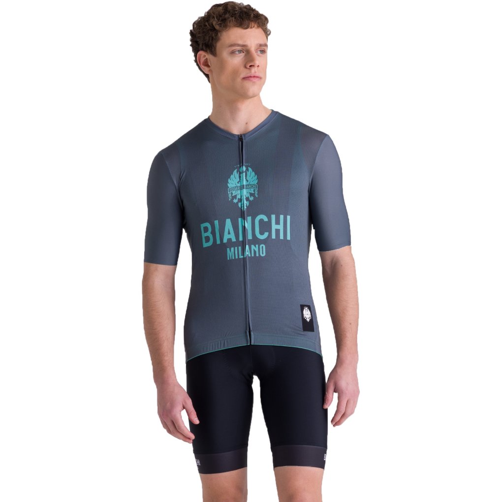 Santini Bianchi Milano Classic Jersey Men BI97175CCLASS - grey GR