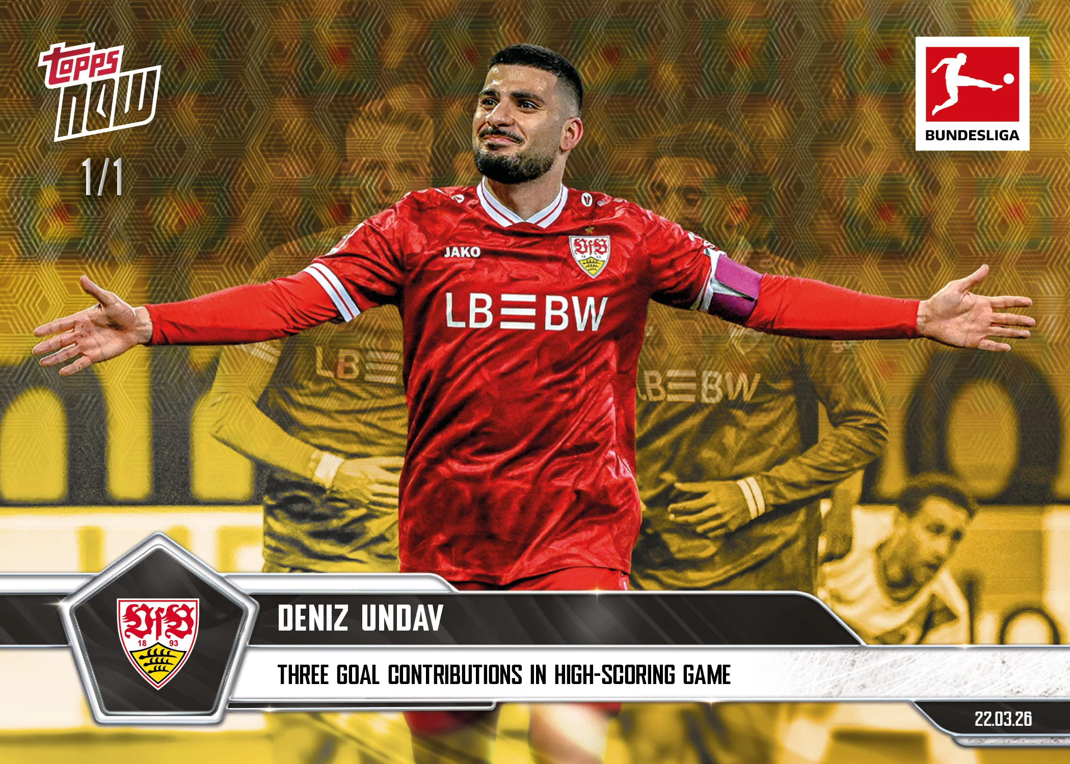 Deniz Undav - 2025-26 Bundesliga Topps NOW® - Card 156
