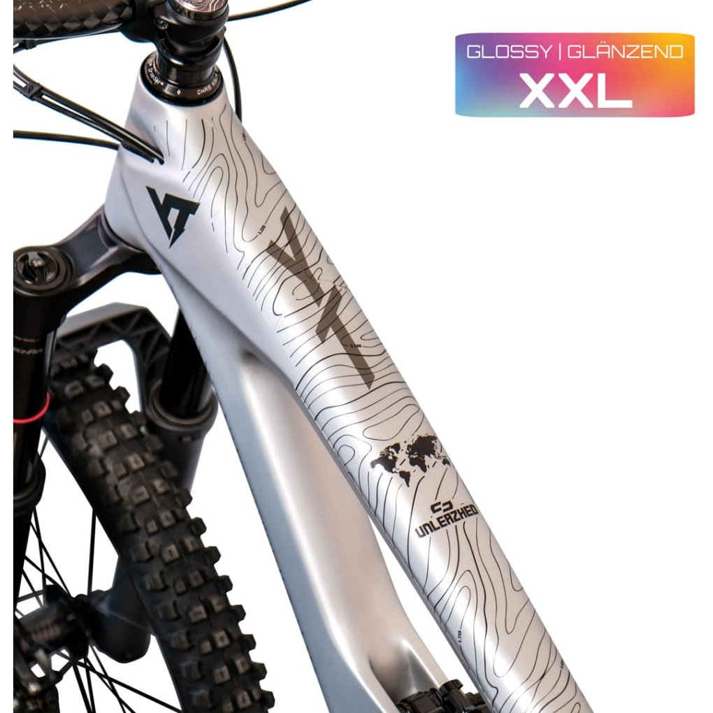 Unleazhed Frame Unscratch BP01-F XXL Frame Protection Tape - Topolines Black Glossy