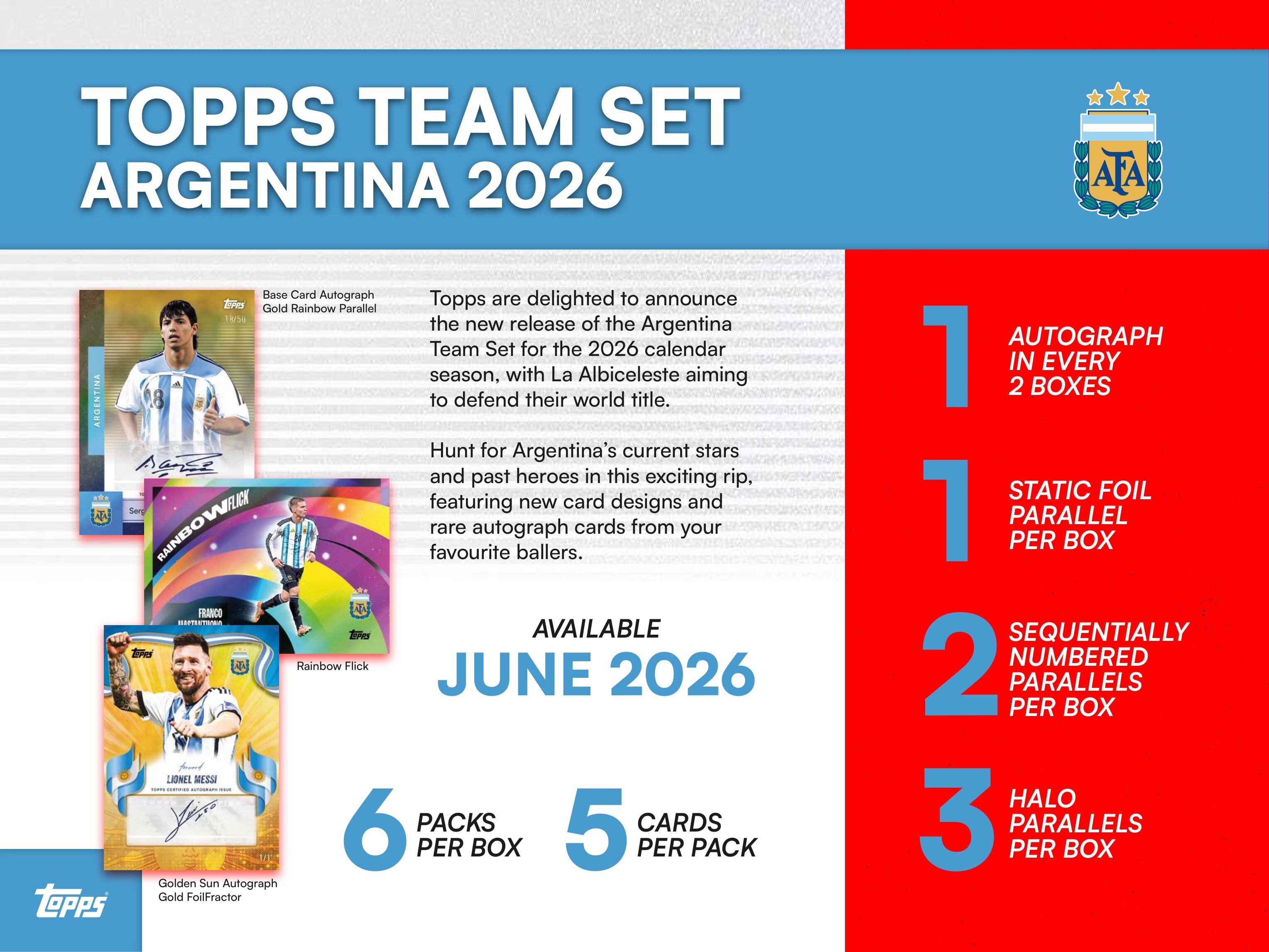 2025/26 Topps Argentina Football Team Set Box