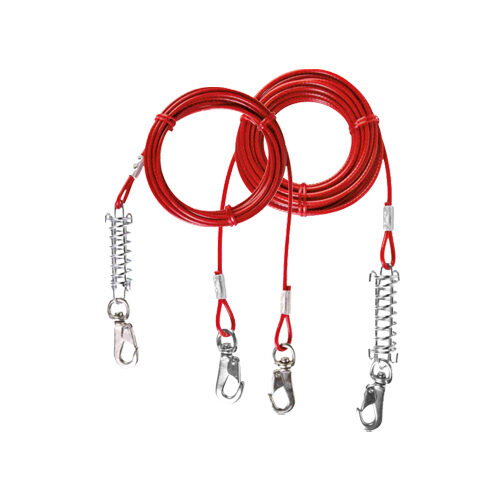 Trixie Tie Out Cable - Red - 5 metrer