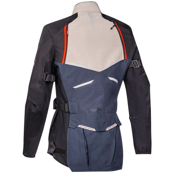 Ixon Eddas Lady Motorcycle Jacket - Woman - Gray / BlueRef: Ix1440-C59073