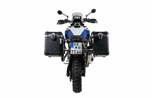 Touratech ZEGA Evo X suitcase With 45/45 offset - Gray support included - Gray anodizedBMW 900 F 900 GS - 2024 - 2026Ref: Trt01615A / 01-083-6826-0