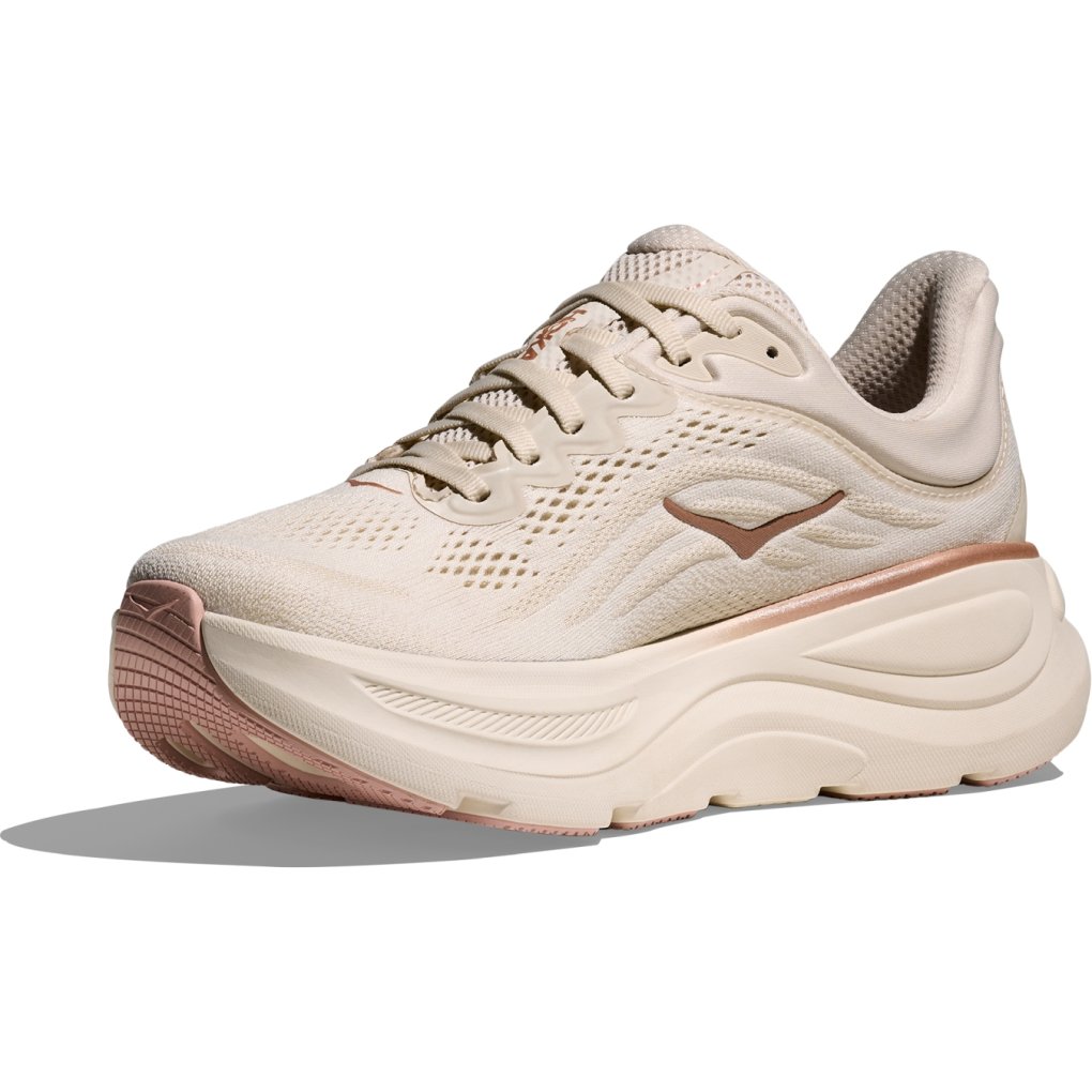 Hoka Bondi 9 Running Shoes Women - oat milk / rose gold