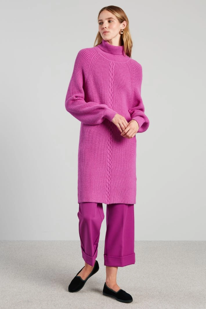 Turn-up trousers - CYCLAMEN