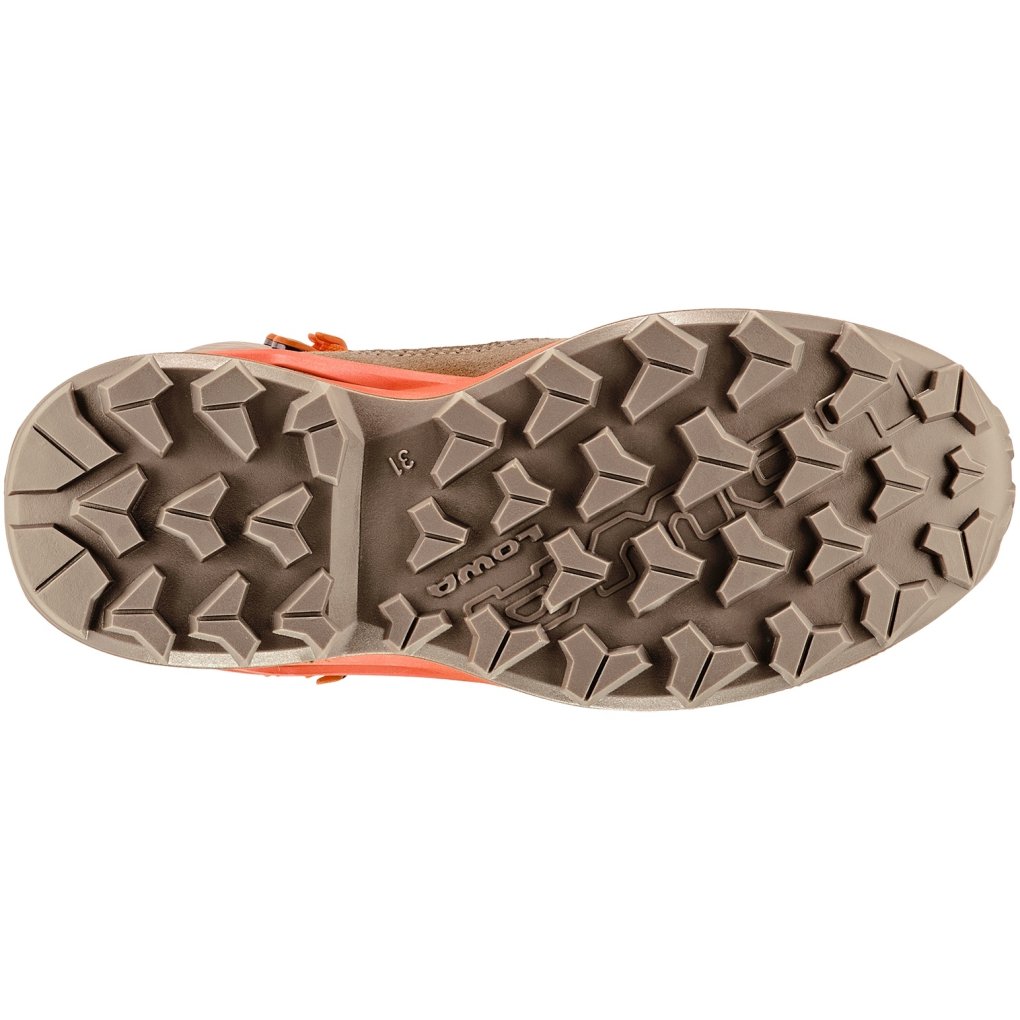 LOWA Maddox Pro GTX Mid Shoes Junior - dune/flame (Size 28-35)