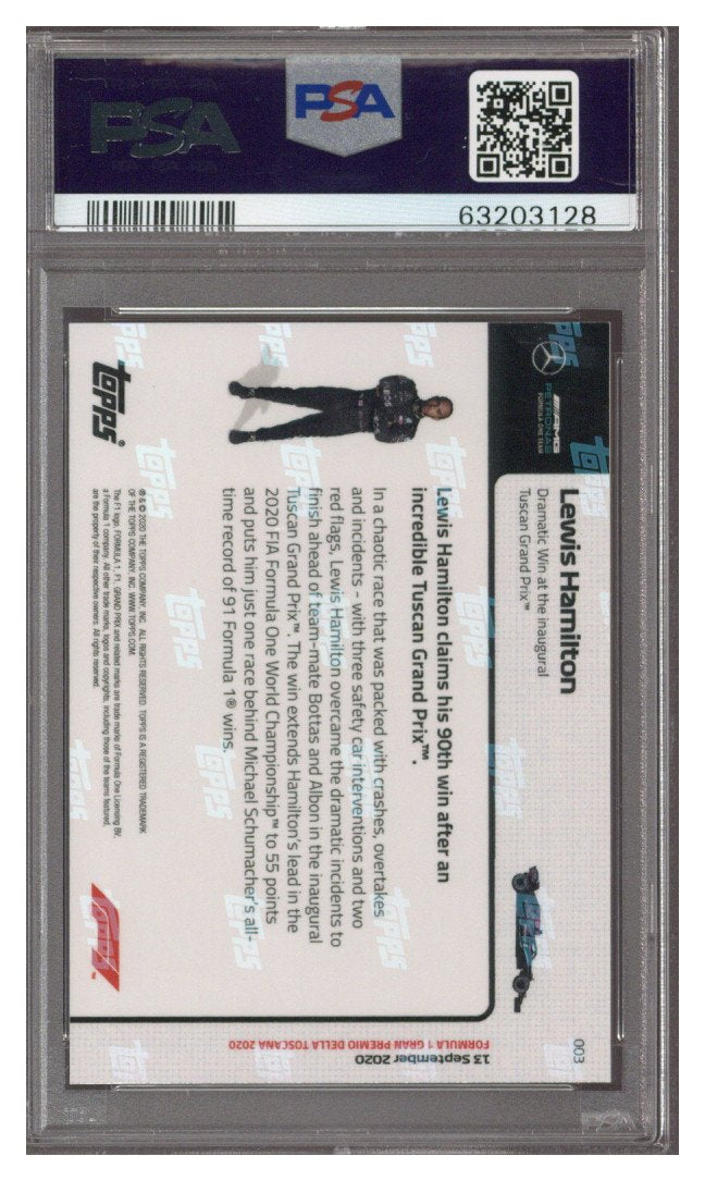 2020 Topps Now F1 Lewis Hamilton #3 PSA 10