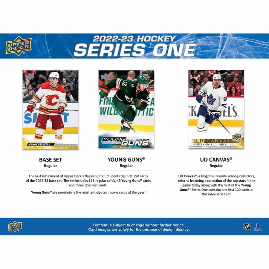2022/23 Upper Deck Series 1 Hockey NHL Blaster Box