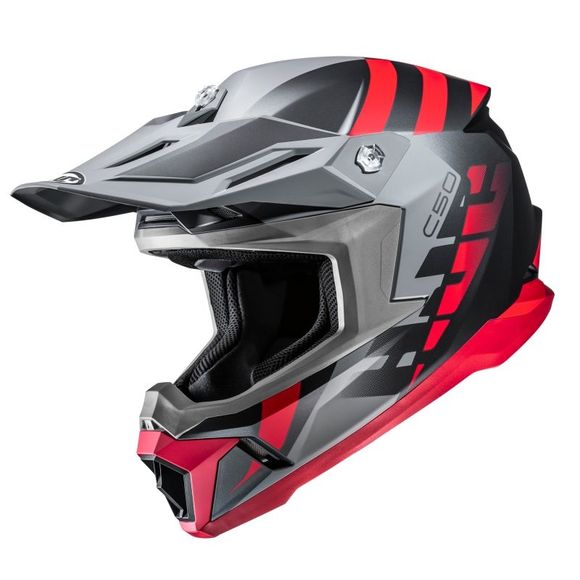 Casque cross HJC C50 - MIRAGE 2026 - Noir / RougeRef : HJ1365