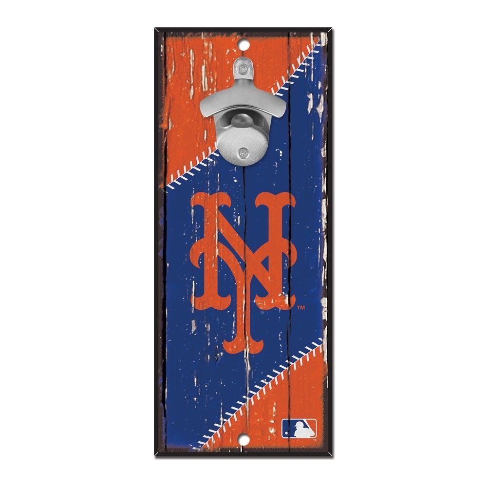 New York Mets MLB Bottle Opener Sign