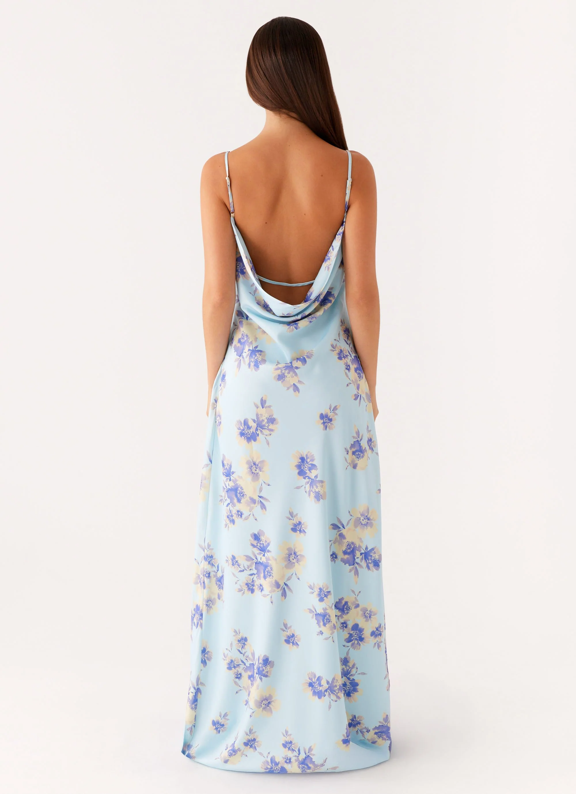 Liana Cowl Maxi Dress - Print