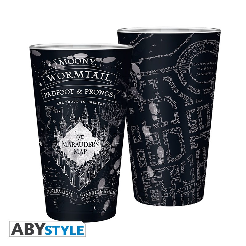 HARRY POTTER Large Glass Marauder's map