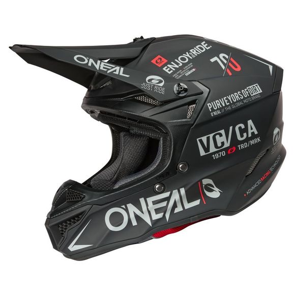 Cross O'Neal 5SRS helmet - Brand 2025 - Black / GrayRef: OL2206