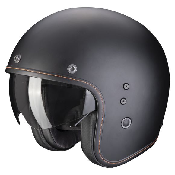 Casque jet Scorpion Exo BELFAST EVO - SOLID - NoirRef : SC0881-C6125