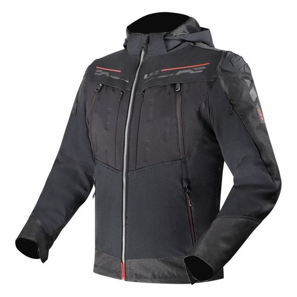 LS2 ZIRCONIUM EVO Motorcycle Jacket - Black / RedRef: LS1327