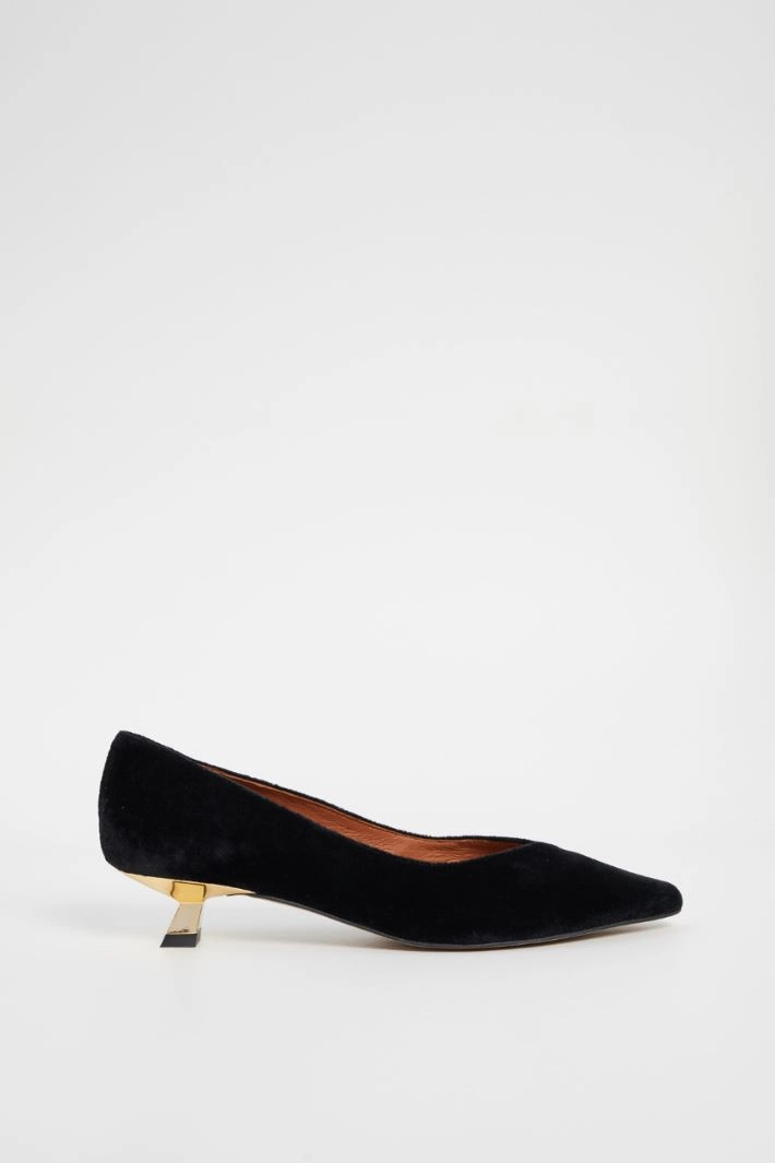 Velvet pumps - BLACK