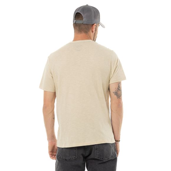 T-Shirt manches courtes Von Dutch ESTABLISH - BeigeRef : VDH0342