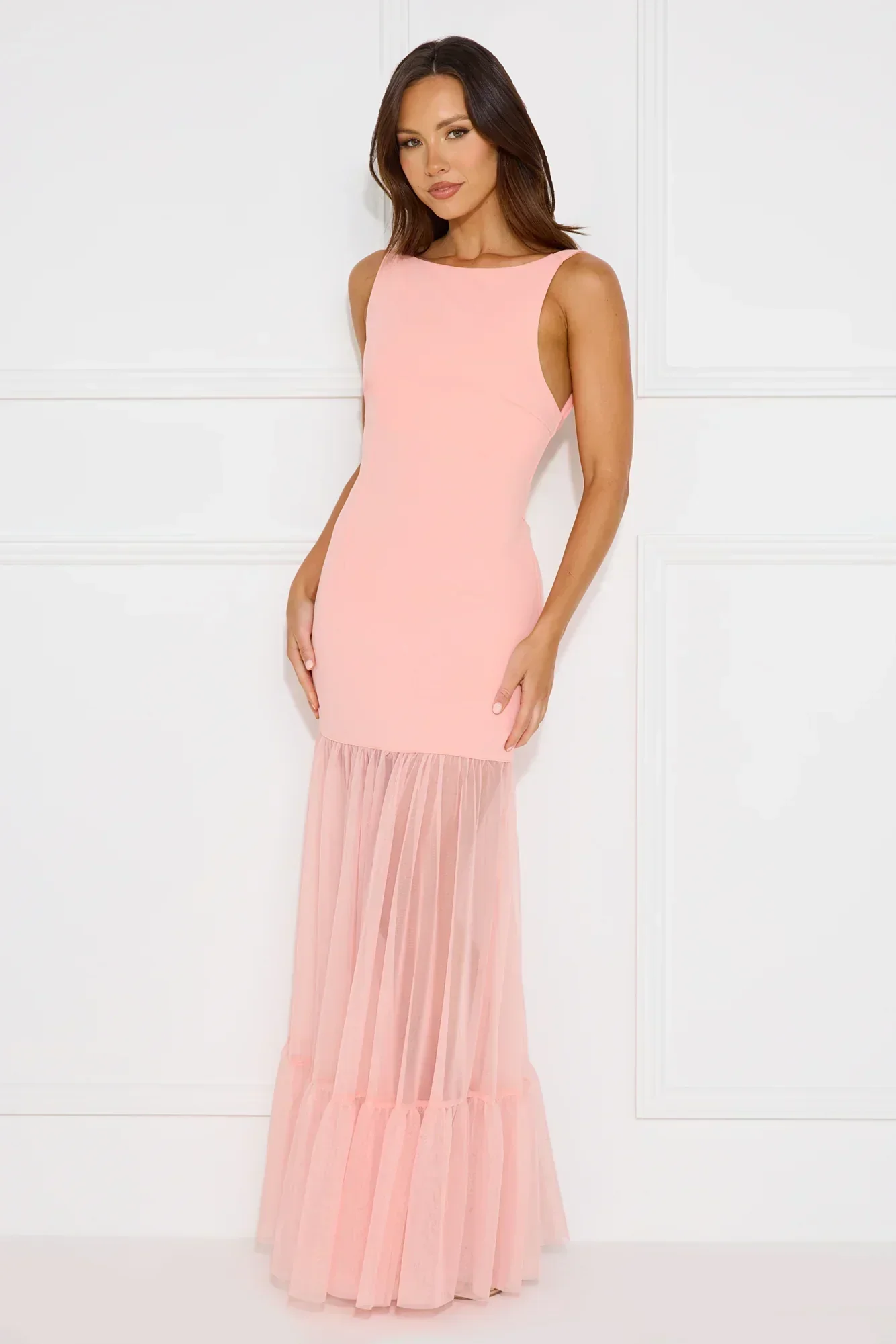 Chic Whispers Maxi Dress Pink