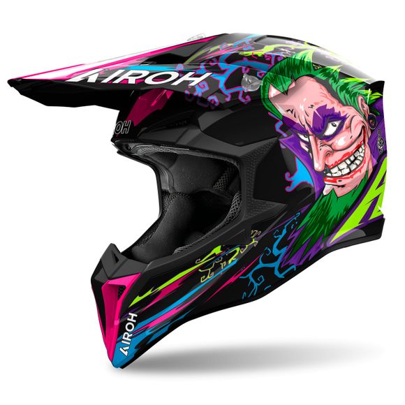 Airoh WRAAAP cross helmet - MUSIC 2025 - Black / MulticolorRef: AR1430