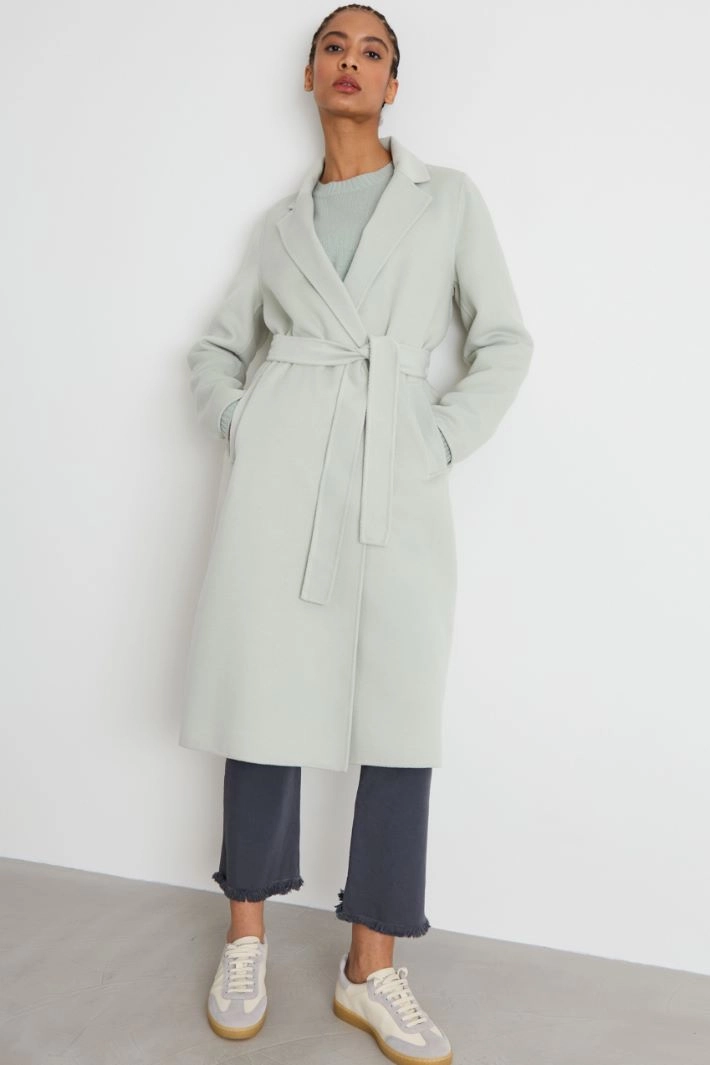 Belted coat - SAGE