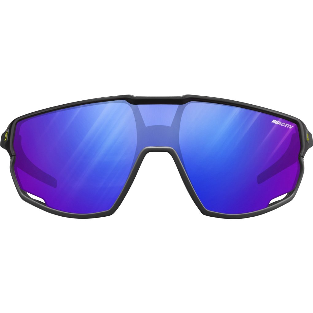 Julbo Rush Sunglasses - Black/Black - Multilayer Blue Reactive 1-3 High Contrast