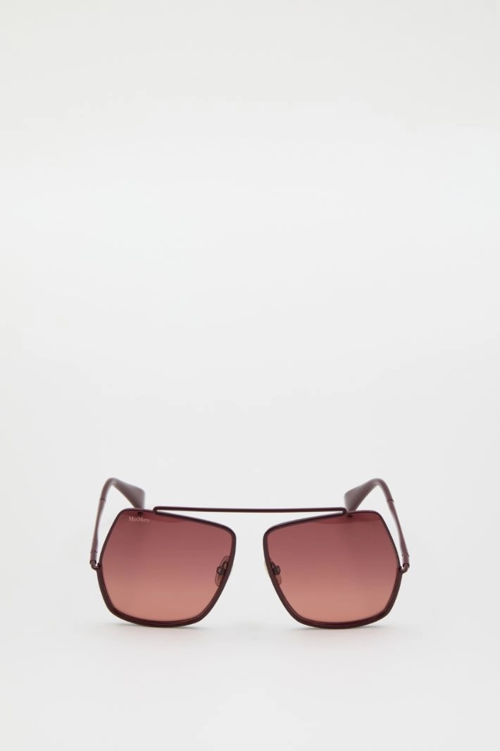 Square metal sunglasses - BORDEAUX