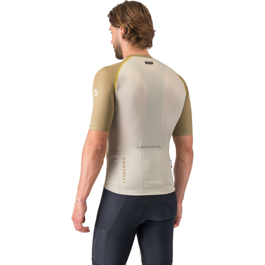 Castelli Unlimited Endurance 3 Jersey Men - silver moon/elmwood/mango moji 053