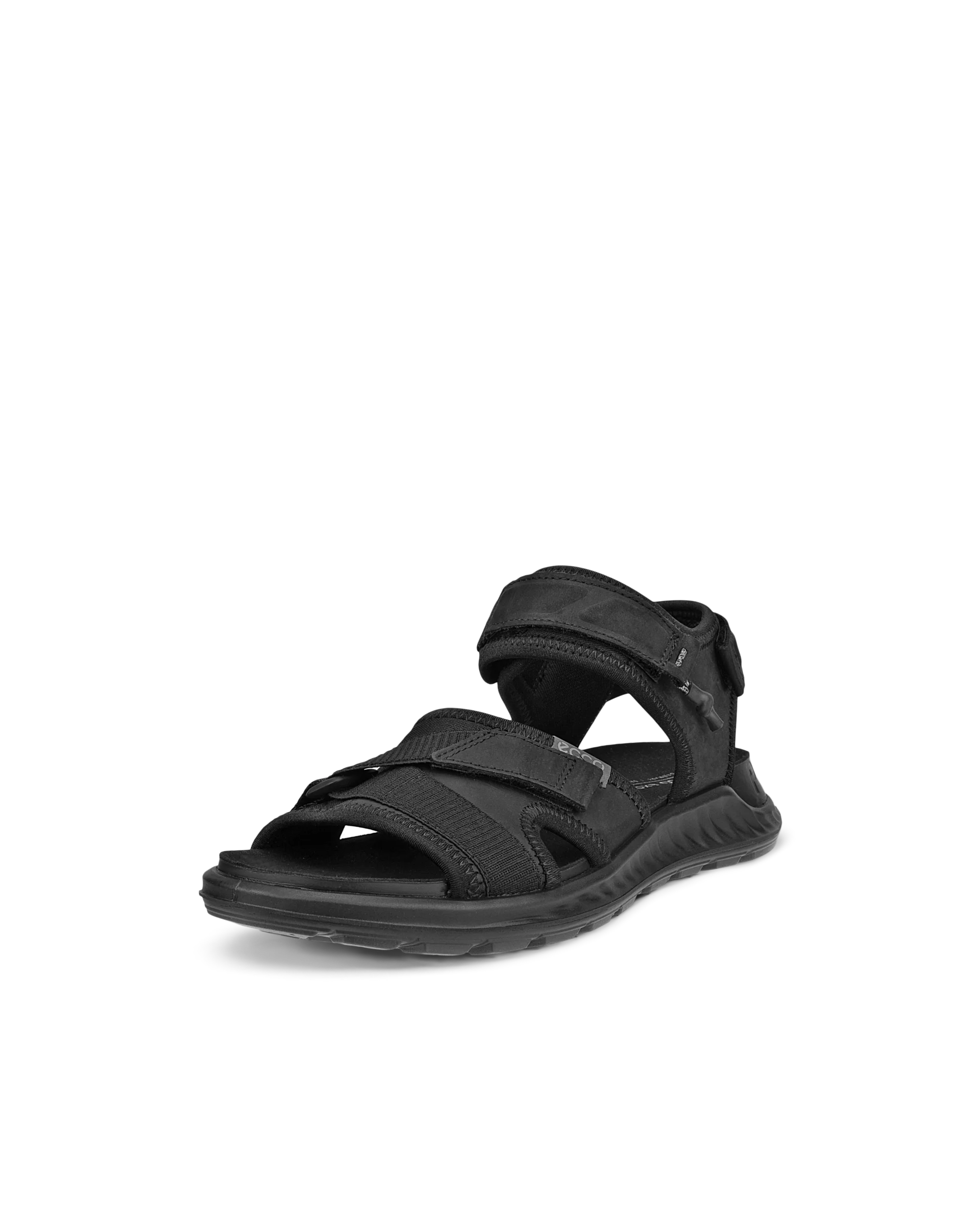 ECCO EXOWRAP W Damen Sandale aus Nubukleder Schwarz