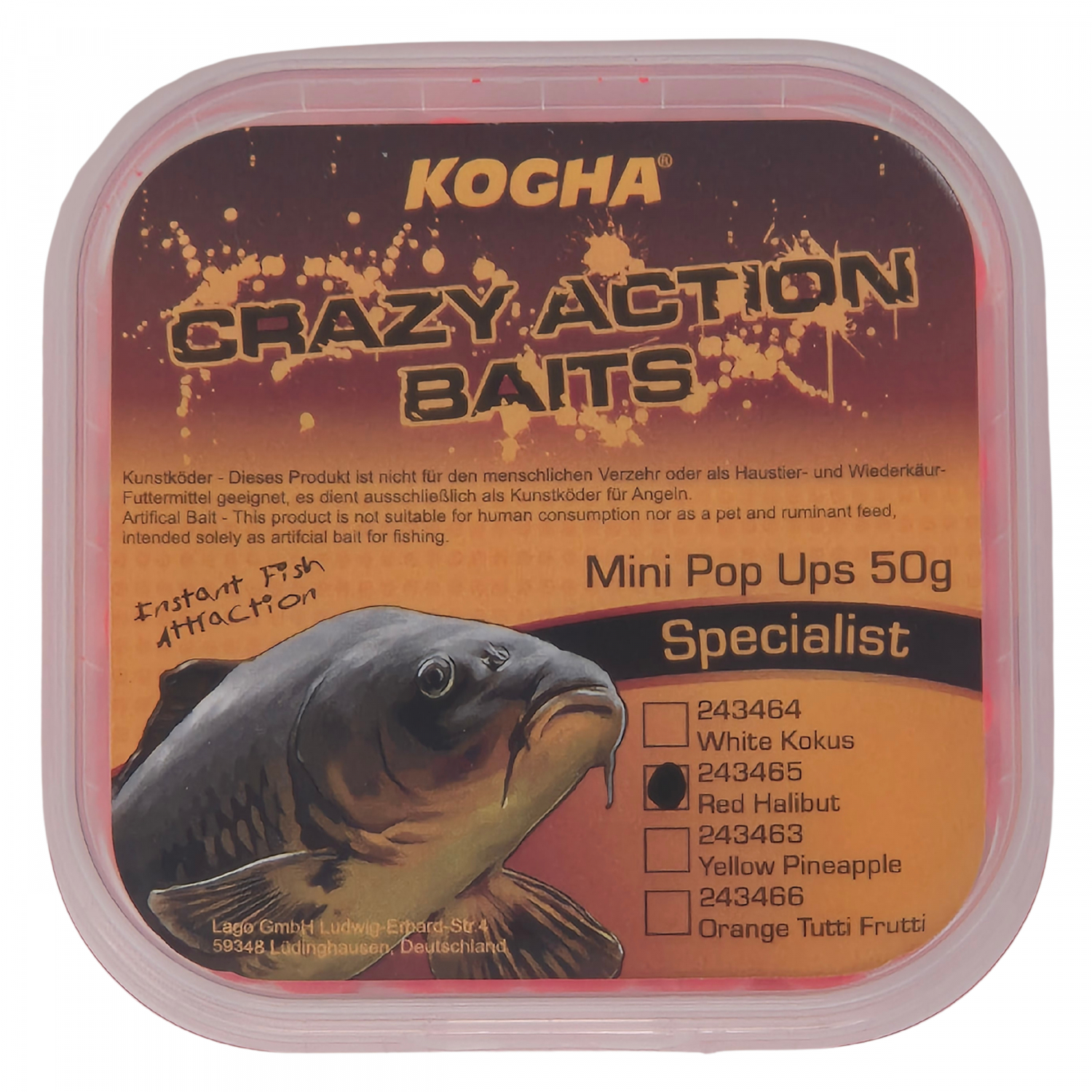 Kogha Crazy Action Baits Mini Pop Ups (Halibut)