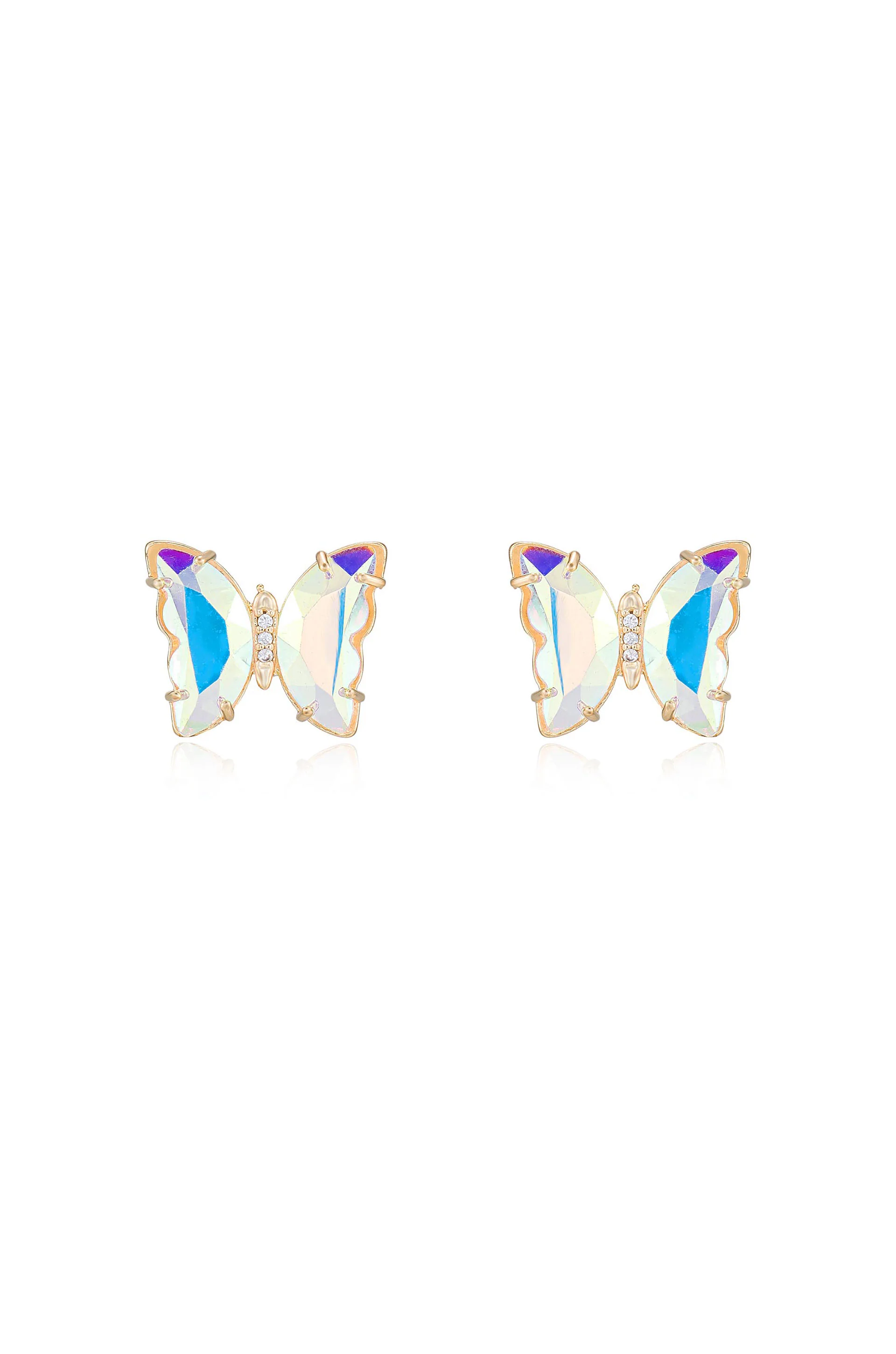 Flutter Away Crystal Earrings