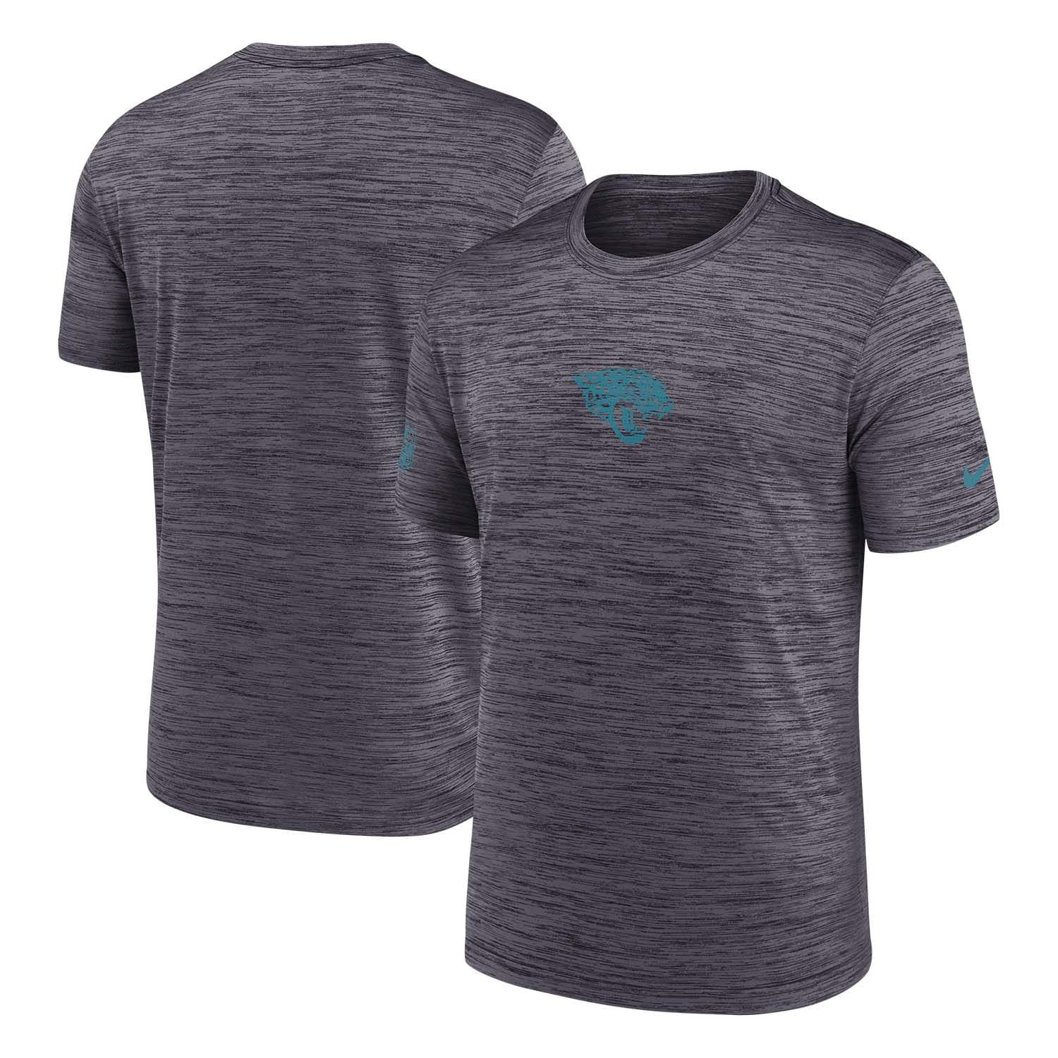 Jacksonville Jaguars 2025 NFL Sideline Nike Velocity Performance T-Shirt Gray
