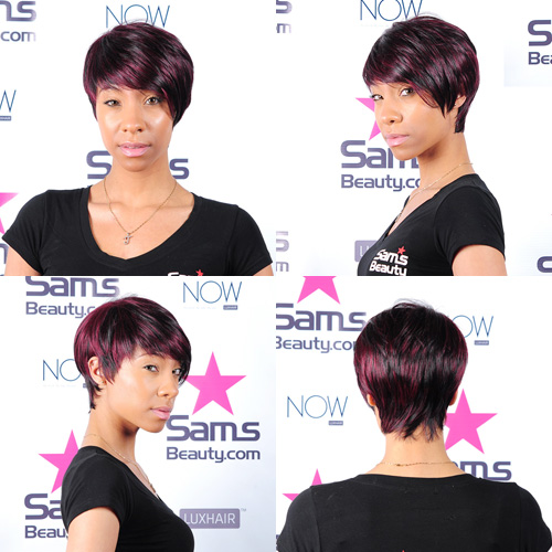 LUXHAIR NOW By Sherri Shepherd Synthetic Hair Wig Sleek Angle