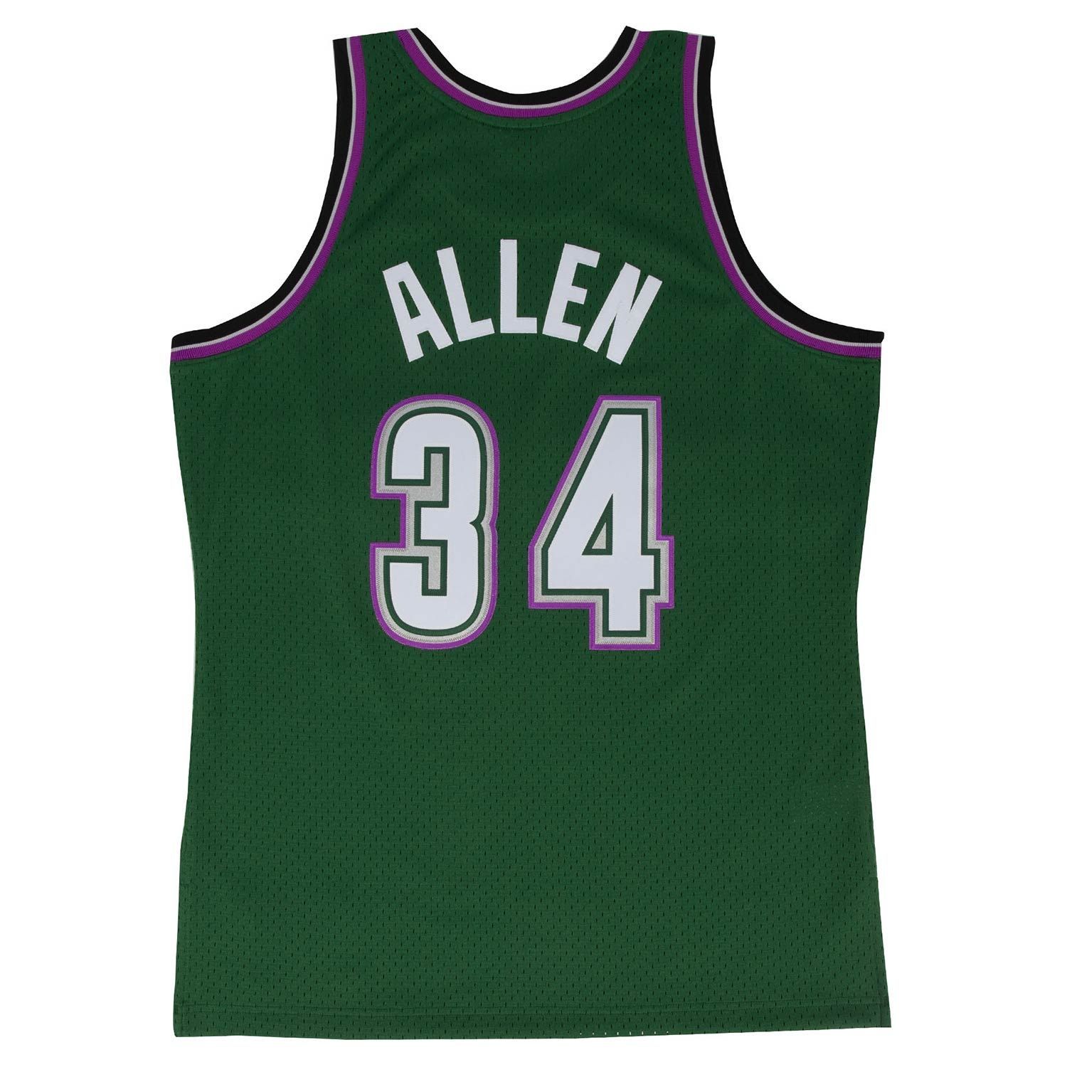 Ray Allen #34 Milwaukee Bucks 1996-97 Mitchell & Ness Swingman NBA Jersey Green