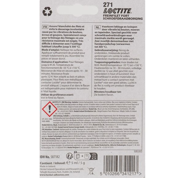 Loctite 271 FORT Threadlocker (5ml) UniversalRef: 1100003